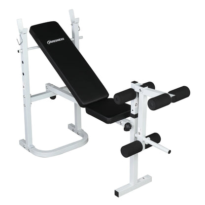 Winado Adjustable Olympic Weight Bench, with Squat Rack