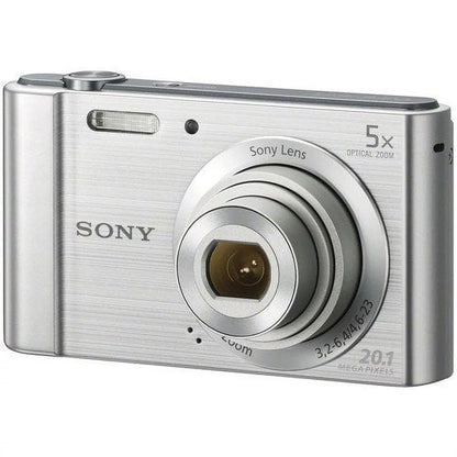 Sony Cyber-shot DSC-W800 Digital Camera (Silver) + Deal-Expo Accessories Bundle