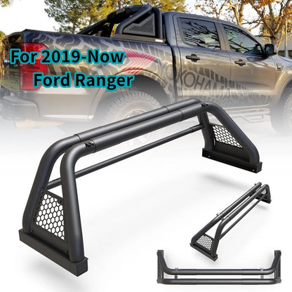 62.9-74.7" Adjustable Truck Roll Sport Bar Chase Rack Bed Bar Fit For 2019-2023 Ford Ranger