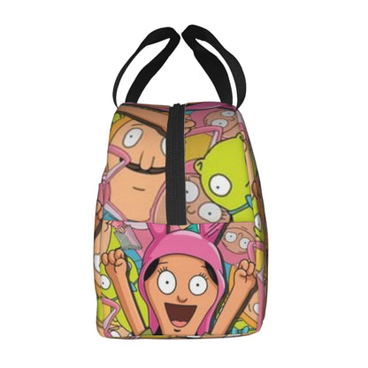 Bob's Burgers Louise Cartoon Portable Lunch Bag For Adult And Kids Reusable Lunch Box Insulated Thermal Cooler Bento Bag For School Picnic Office