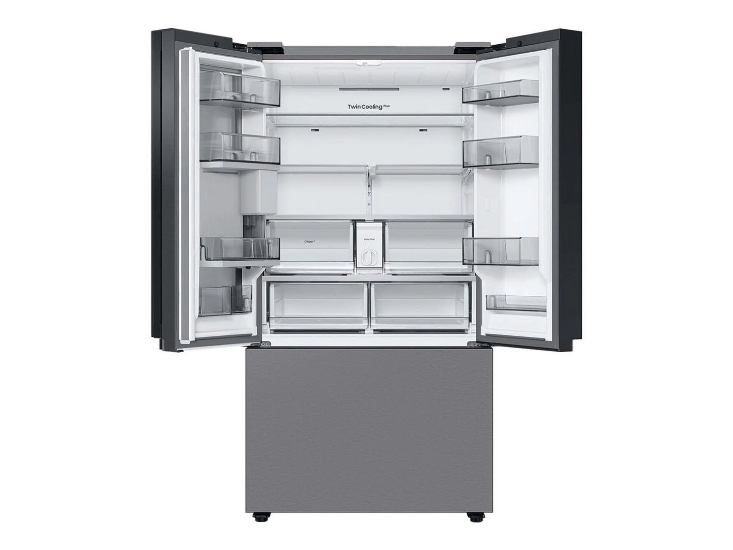 Samsung Bespoke 3-Door French Door Refrigerator (30 cu. ft.) with Beverage Center RF30BB6600QL