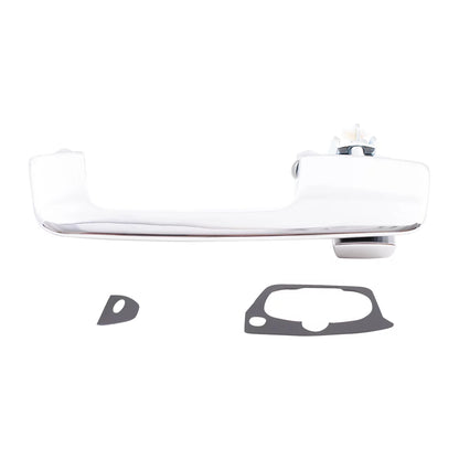 Brock Replacement Drivers Outside Exterior Front Rear Chrome Door Handle compatible with Pickup Truck SUV Van 55075649