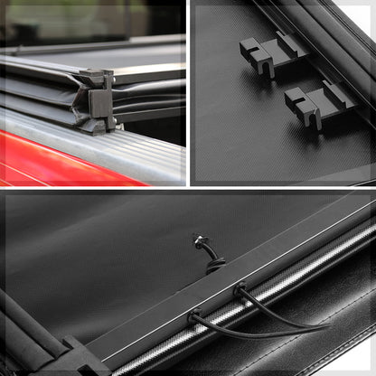 Short Bed Tonneau Cover 6Ft Soft Top Tri-Fold Flareside for 93-04 Ford Ranger