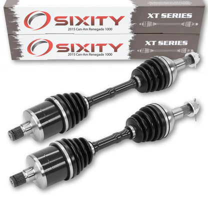 2 pc Sixity XT Rear Left Right Axle compatible with Can-Am Renegade 1000 2015 - EFI 4X4