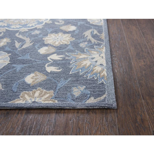 Alora Decor Cascade 10' x 13' Floral Dk Gray/Blue Gray/Tan/Coco/Gray Area Rug