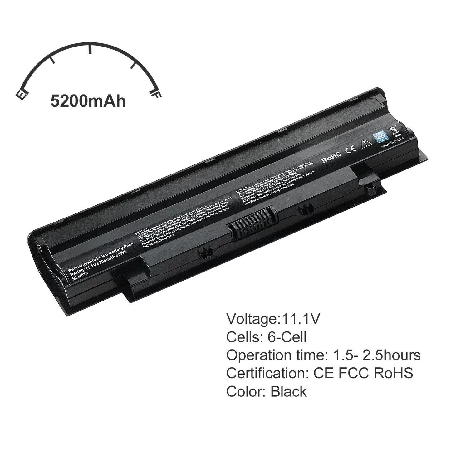 Battery for Inspiron 3420 3520 15r 17r 14r 13r N5110 N5010 P/N: TKV2V 4T7JN