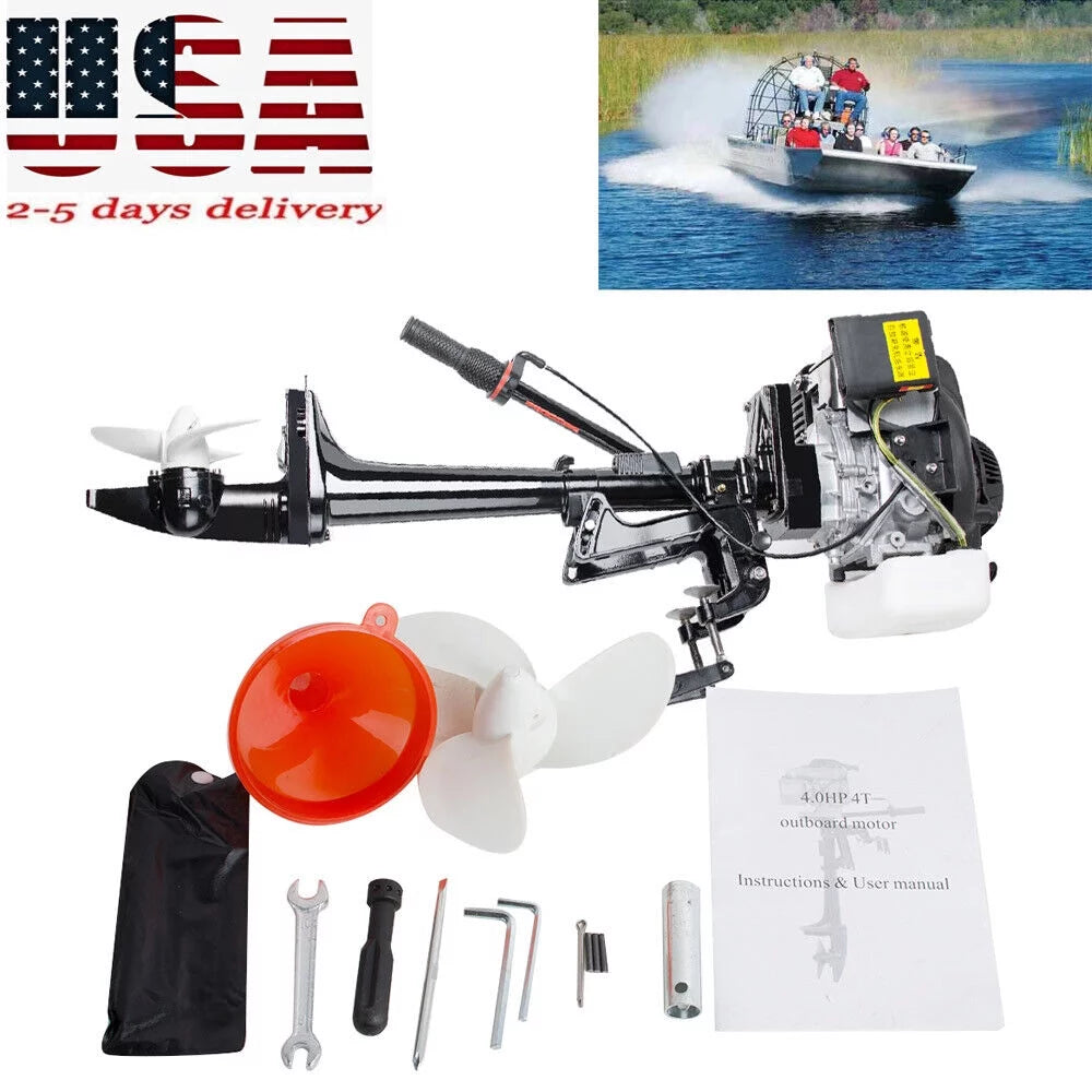 4 Stroke 3.6 55CC Outboard Motor Boat Engine With Air Cooling System Machine