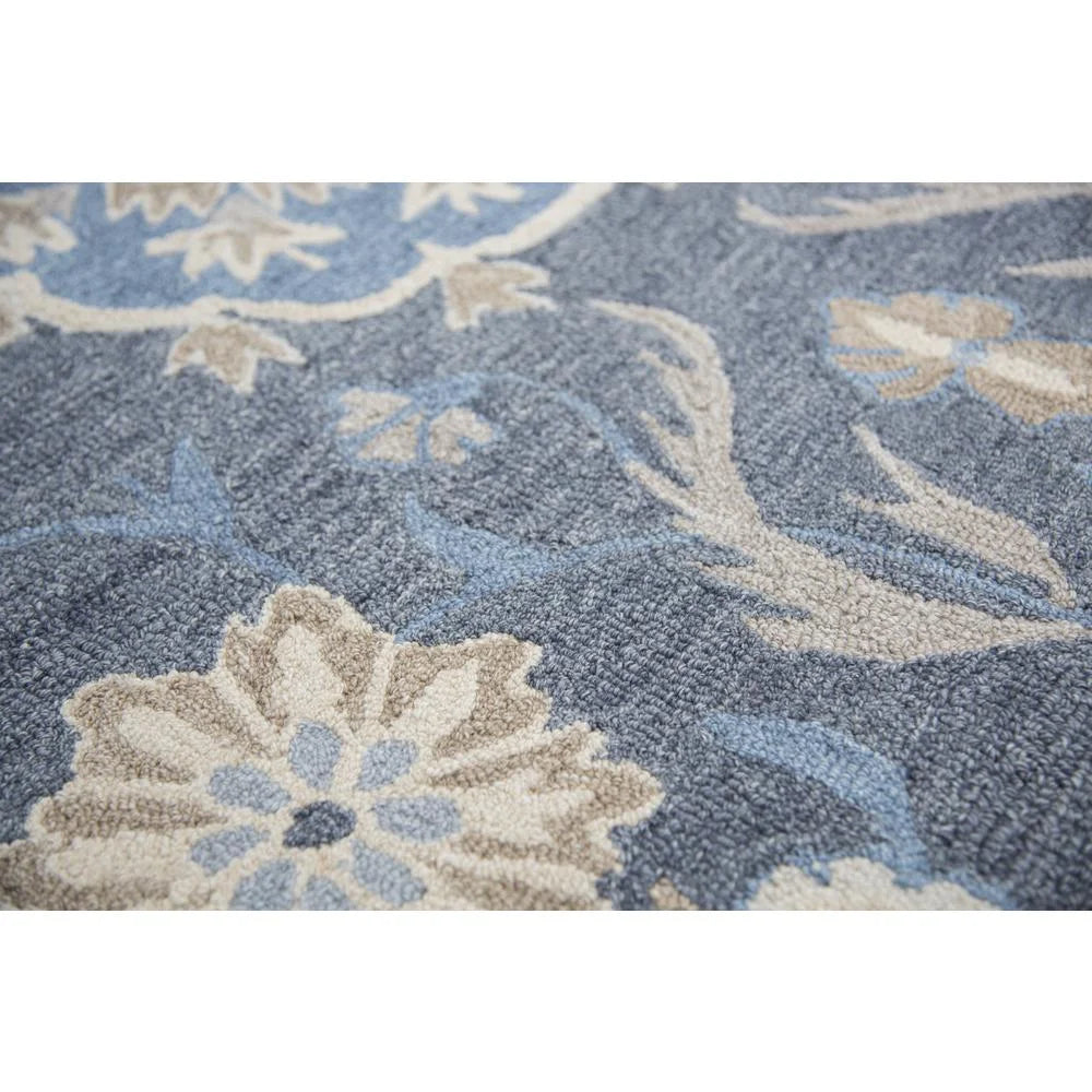 Alora Decor Cascade 10' x 13' Floral Dk Gray/Blue Gray/Tan/Coco/Gray Area Rug