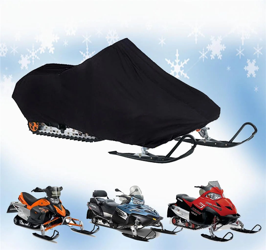 200 Denier Storage Snowmobile Cover Compatible for the 2007-2009 Arctic Cat Model M1000 153 Snowmachine Sled. All Black.