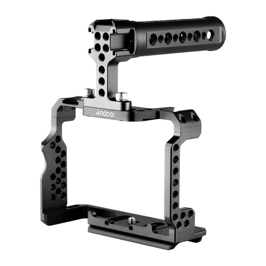 7299 Aluminum Alloy Cage Kit with Video Rig Handle Grip Replacement for Sony A7R III/ A7 II/ A7III