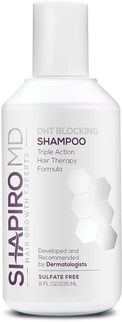 Shapiro MD Hair Loss Shampoo, DHT Fighting Vegan Formula for Thinning Hair, 8 ounce (1 Month)