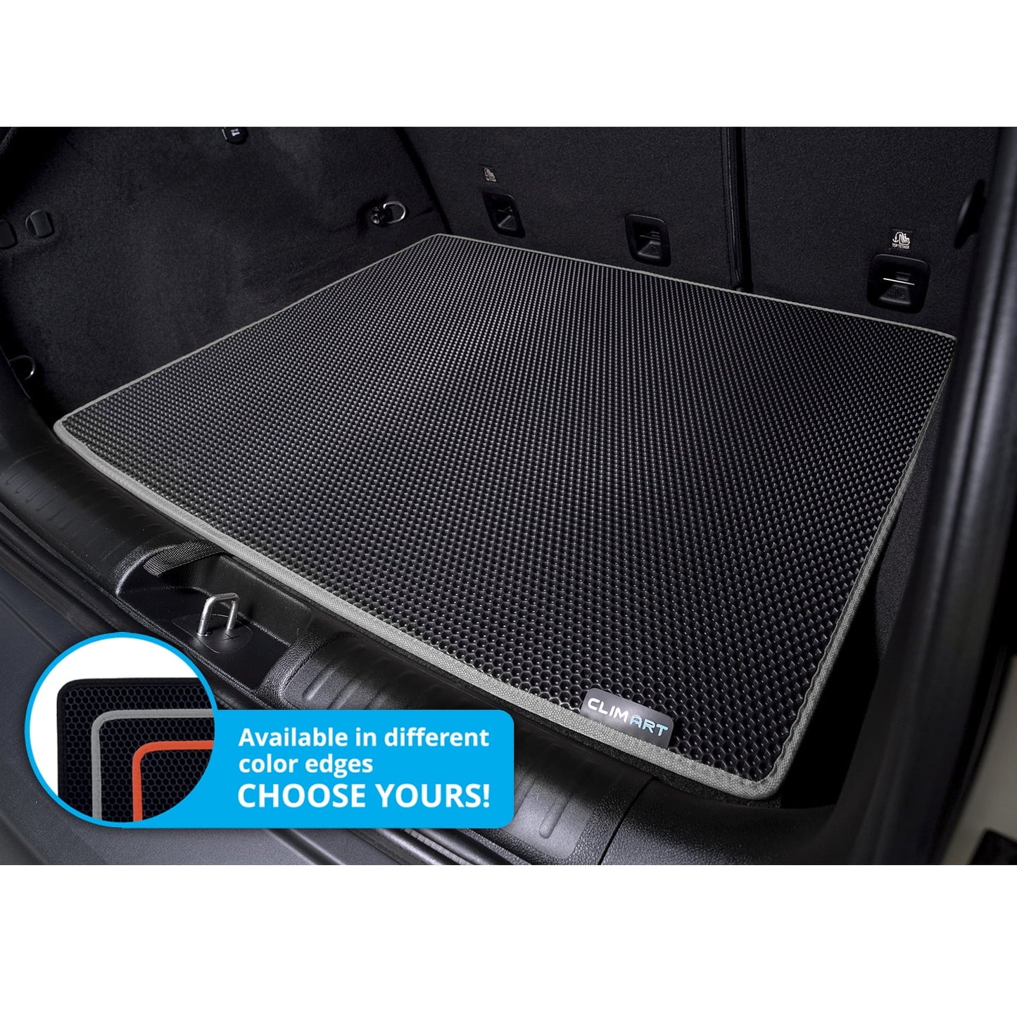 CLIM ART Cargo Liner for Jeep Cherokee 2018-2023 Custom Fit Trunk Mat, with Honeycomb Dirtproof & Waterproof Technology - All-Climate, Heavy Duty, Anti-Slip Cargo Liner, Luggage - FL04114031