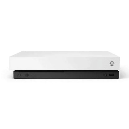 Xbox One X 1TB, 4K Ultra HD White Console Only with HDMI Cable BOLT AXTION Bundle Like New