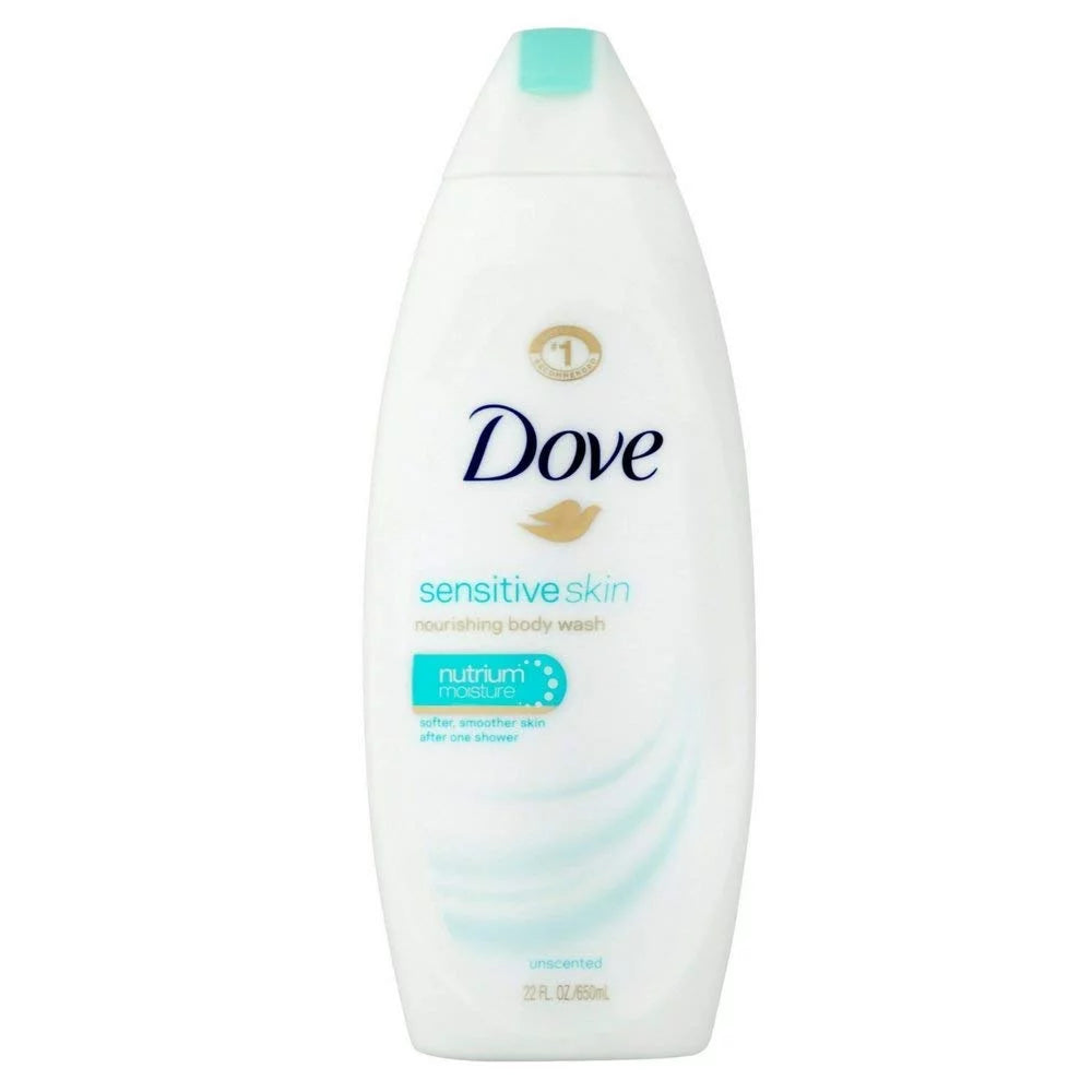 (2 Pack) Dove Body Wash Sensitive Skin 22 Ounce (650ml)