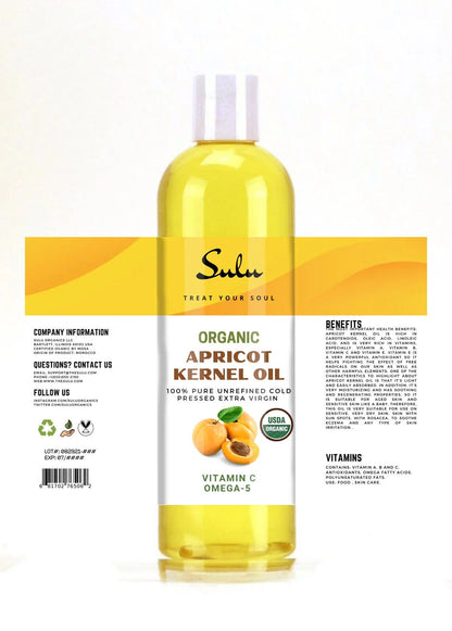 4 Lbs Fresh Organic Apricot Kernel oil cold pressed 100% pure oil from