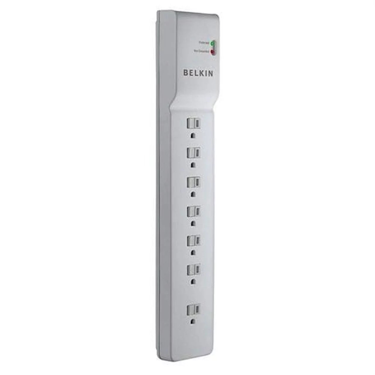 Commercial 7-outlets Surge Suppressor - Receptacles: 7 X Nema 5-15r - 750j - Belkin Be10700006-cm (be10700006cm)