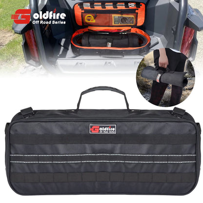 Universal Travel Tool Storage Kit Storage Bag with Portable Tool Roll Organizer Wrench Tool Pouch for UTV ATV Car Truck