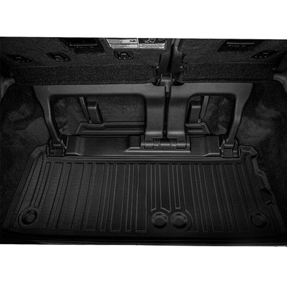 3W Cargo Liner Compatible for Toyota Sienna 7 seats 2021 2022 2023 TPE All Weather Custom Fit Trunk Mat for 2021 2022 Toyota Sienna ( Not for Spare Tire Model ), Black