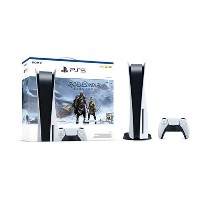 TEC New Sony PlayStation_PS5 Gaming Console (Disc Version) with God of War(GOW) Ragnarök Bundle