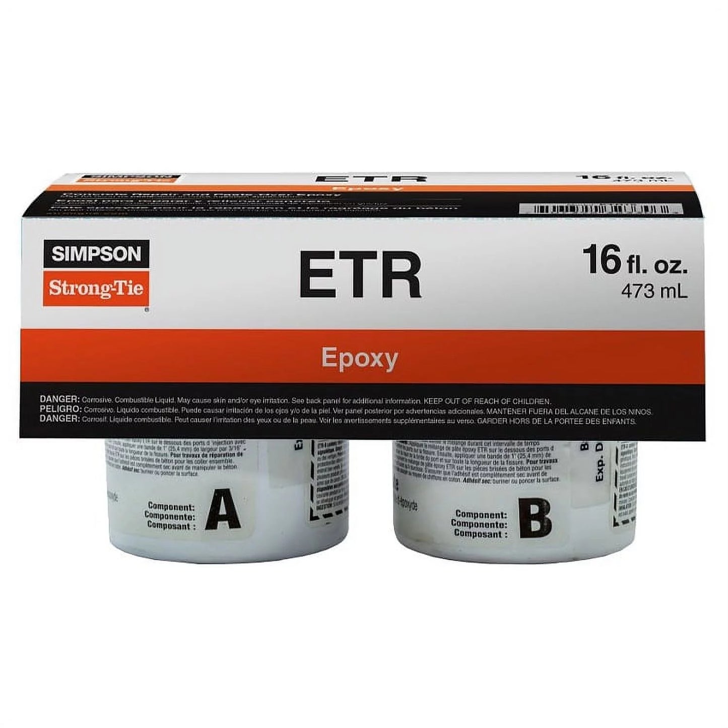 Simpson Strong-Tie ETR16 - Epoxy-Tie 2-Part Crack Repair Paste-Over Epoxy