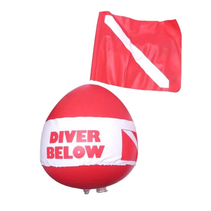 yotijar Buoy Float Ball with Dive Flag for Snorkeling Surface Signaling Beach Diving