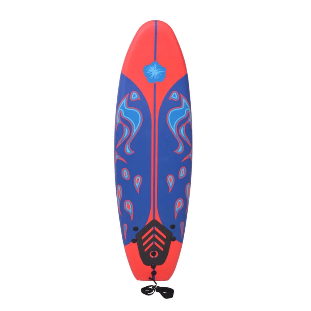 Buyweek Surfboard Blue and Red 66.9"