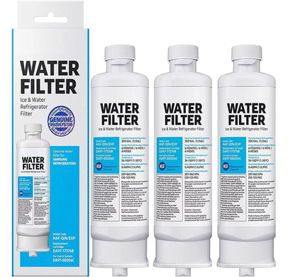 Samsumg DA97-17376B DA9717376B Refrigerator Water Filter Replacement for HAF-QIN/EXP, HAF-QIN RF23M8070SG,3-Pack (Packaging May Vary)