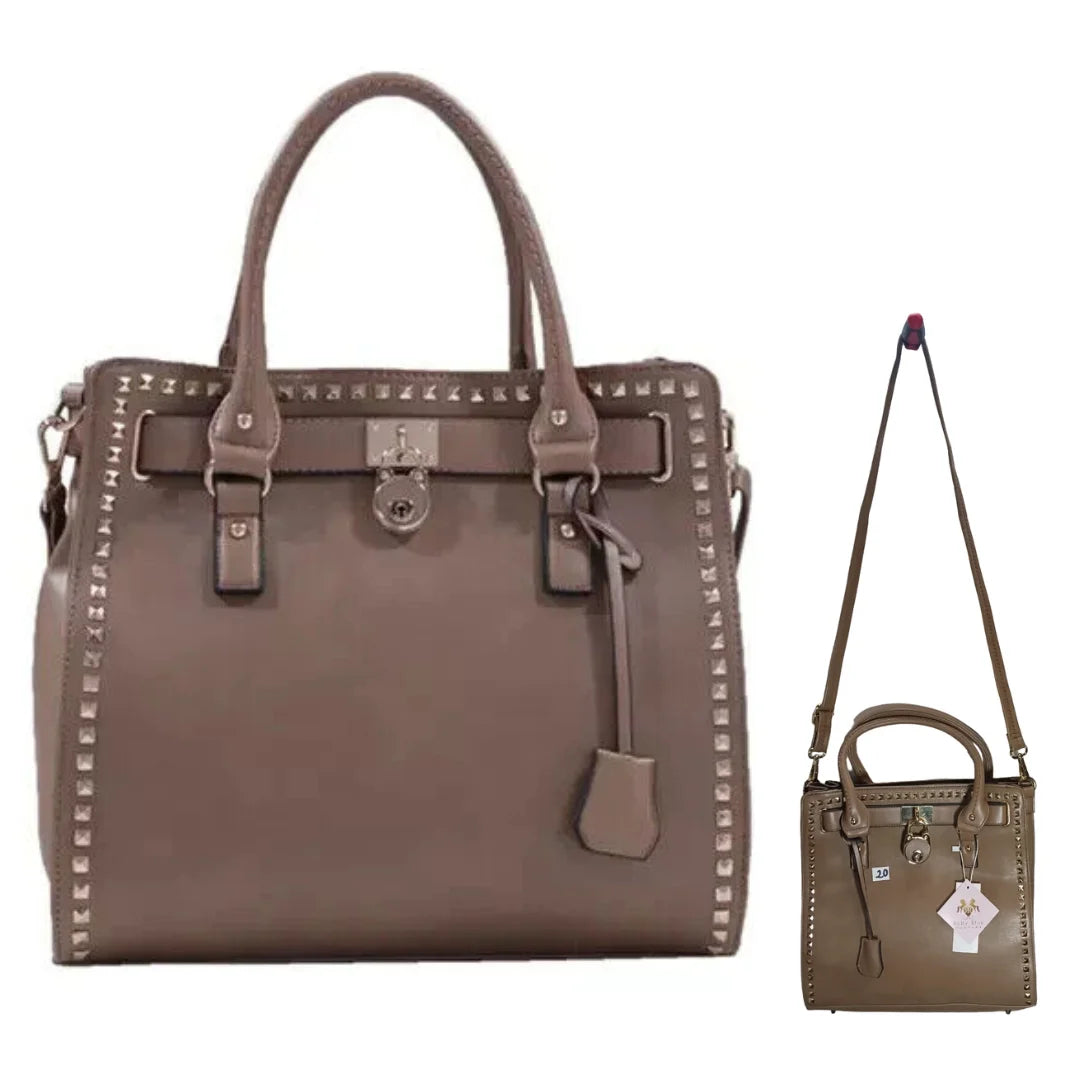 Ruby Blue Couture Women's Jenna Tote Bag Coffee Brown