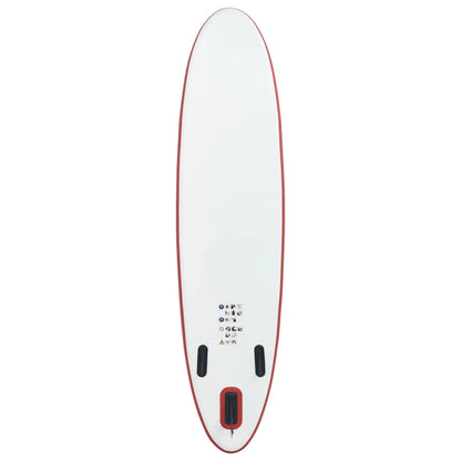 Walmeck Inflatable Paddleboard Set Red and White