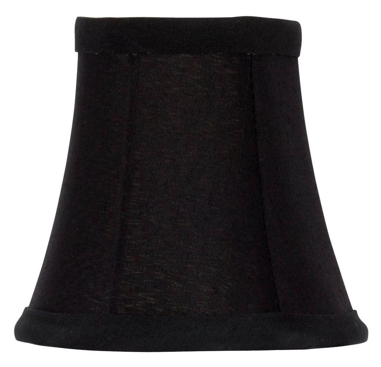 Set Of 6 Chandelier Lamp Shades 6 inch Black Silk with Gold Lining