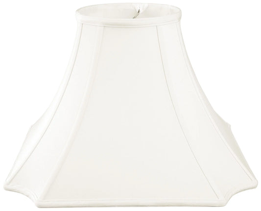 Royal Designs 20" Square Inverted Cut Corner Lamp Shade White