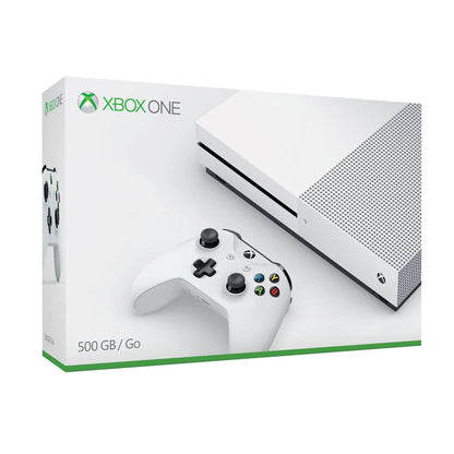 Used Xbox One S Console with Xbox One Wireless Controller 500GB - Columbia, White