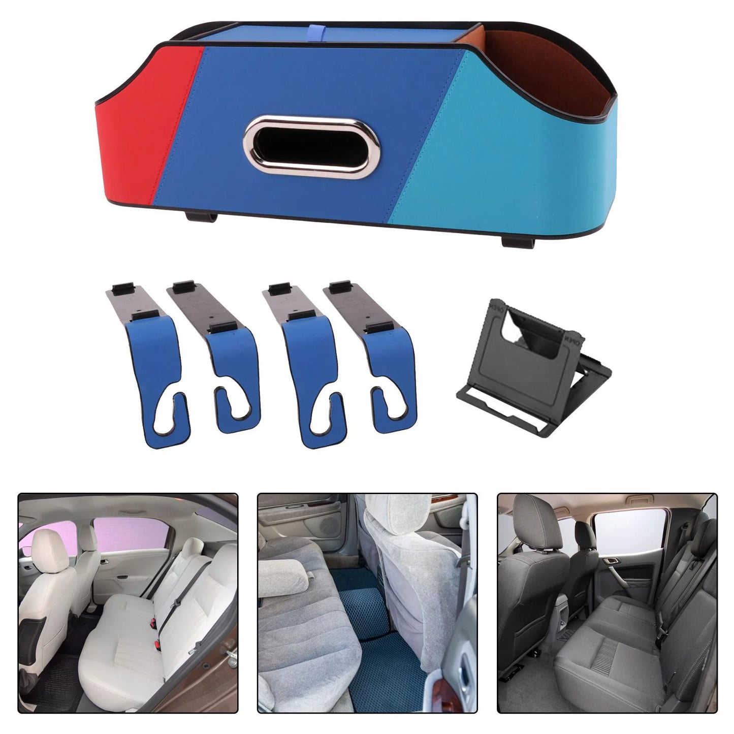 Car Cushion Back Organizer Tissue Holder Cup Holder Vehicles Interior Accessories Storing Paper Towels Road Trips Backseat Storage C