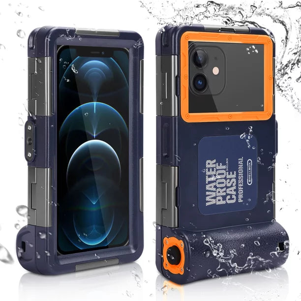 UrbanX Professional [15m/50ft] Swimming Diving Surfing Snorkeling Photo Video Waterproof Protective Case Underwater Housing for Meizu 18s Pro And all Phones Up to 6.9 Inch LCD with Lanyard