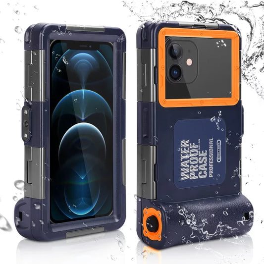 UrbanX Professional [15m/50ft] Swimming Diving Surfing Snorkeling Photo Video Waterproof Protective Case Underwater Housing for LG K52 And all Phones Up to 6.9 Inch LCD with Lanyard