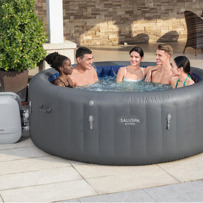 Bestway SaluSpa Santorini HydroJet Hot Tub w/Set of 2 SaluSpa Pool/Spa Chair