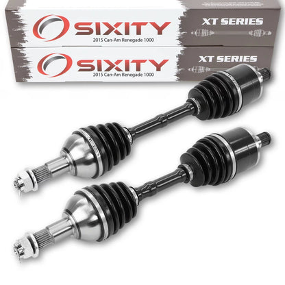 2 pc Sixity XT Rear Left Right Axle compatible with Can-Am Renegade 1000 2015 - EFI 4X4