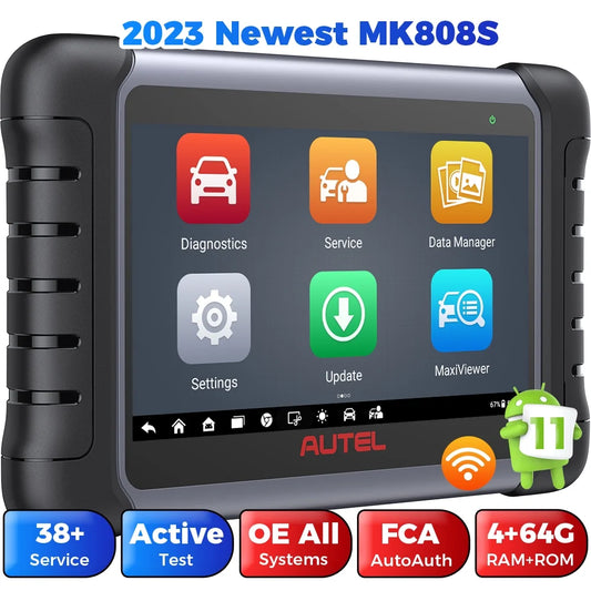 Autel MaxiCOM MK808S OBD2 Scanner OE-Level Bidirectional Scan Tool, 28+ Services, Upgrade of MK808/MX808