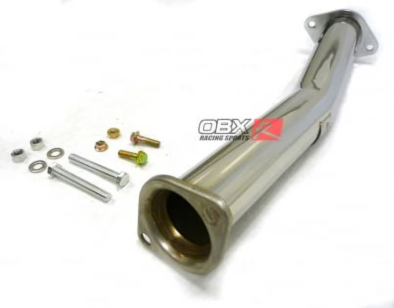 Stainless Straight Flow Pipe Fitment For 2007-2012 Mazdaspeed 3 / Mazda 3 2.3L By OBX-RS