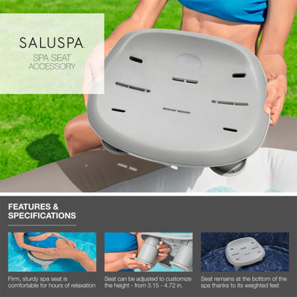 Bestway SaluSpa Santorini HydroJet Hot Tub w/Set of 2 SaluSpa Pool/Spa Chair