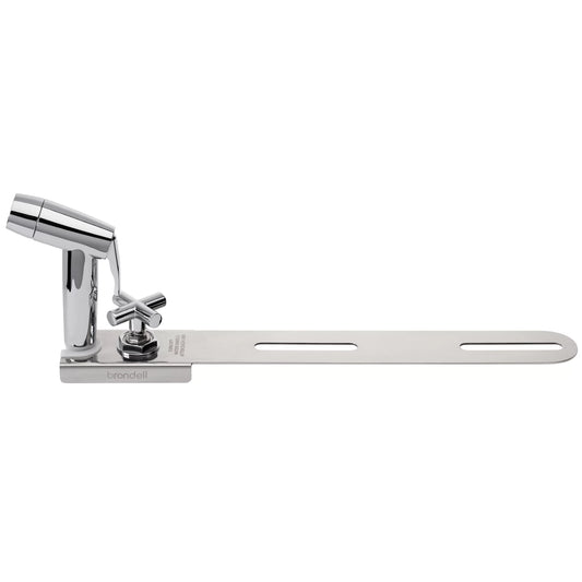 Brondell CleanSpa Easy Hand-Held Bidet Sprayer and Holster with Integrated Shut off in Silver