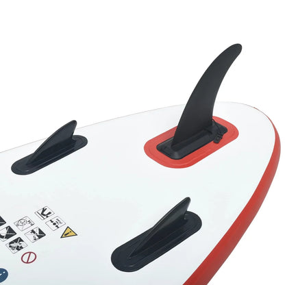 Walmeck Inflatable Paddleboard Set Red and White