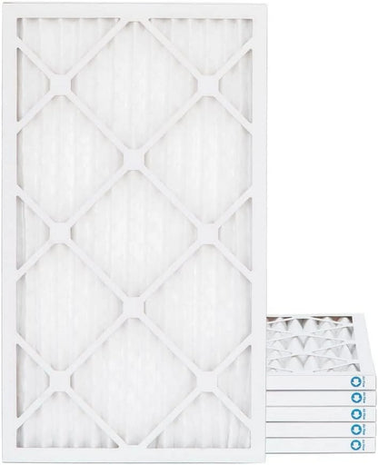 16X25x1 MERV 11, MPR 1000 Pleated AC Furnace 1" Air Filters By Pamlico. 6 Pack. Exact Size: 15-1/2 X 24-1/2 X 3/4