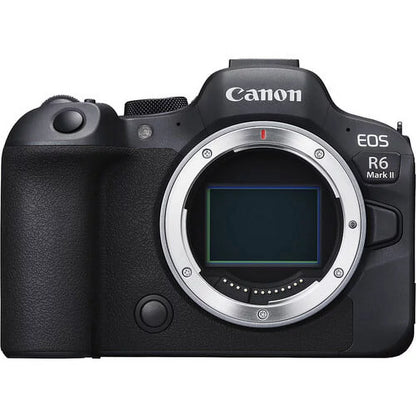 Canon EOS R6 Mark II Mirrorless Camera (5666C002) + Canon RF 24-70mm Lens + 64GB Memory Card + Case + Corel Photo Software + LPE6 Battery + External Charger + Card Reader + More