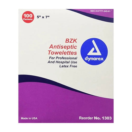 Benzalkonium Antiseptic Towelettes 5x 7 Packets - 100 Ea, 3 Pack