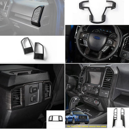 Teledu Car ABS Interior Center Console Cover Trims 8 pcs F150 m