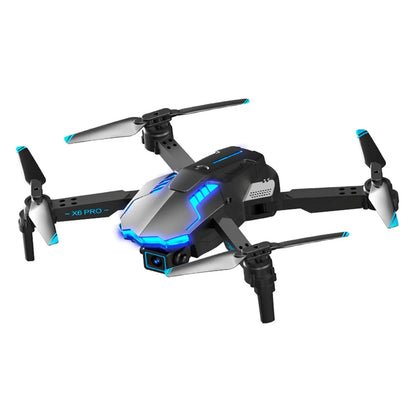 With 4K HD FPV Dual Camera For Kids And Adults Mini Foldable RC Airplane WiFi RC Quadcopter Off Track Headless Mode One Button StartSmart Obstacle Avoidance