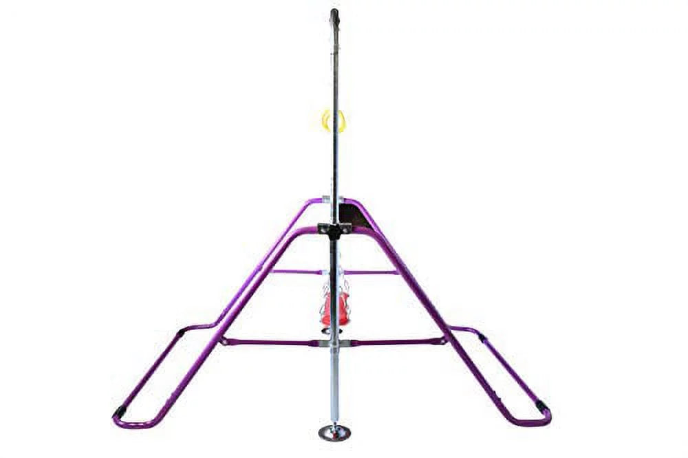 Athletic Bar Expandable Gymnastics Bar Horizontal Kip Bar Junior Training Adjustable Height Jungle Gym Children Folding Monkey Bars Climbing Tower Playground Balance Bar Gymnasts Purple