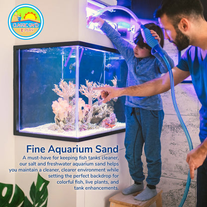 CLASSIC SAND & PLAY Natural Aquarium Sand for Freshwater and Saltwater Tanks, 20 lb. Yellow