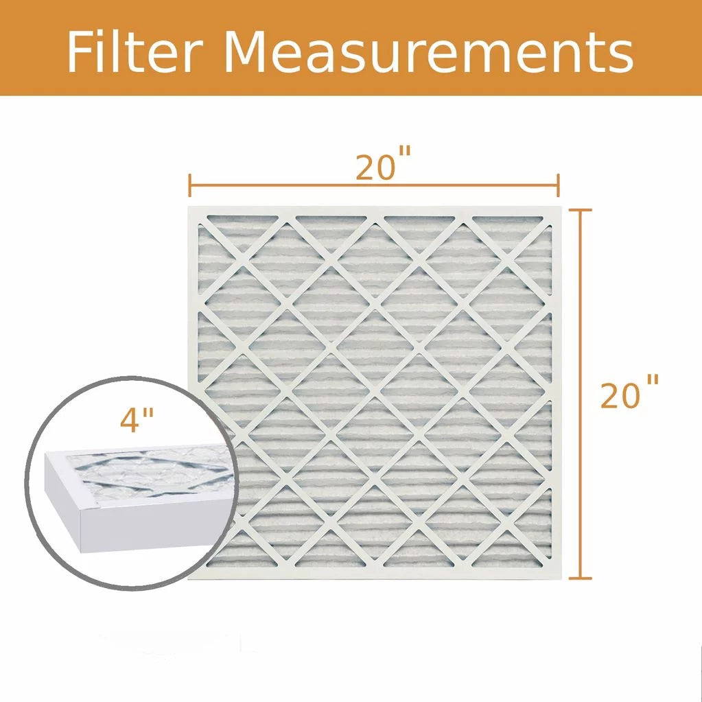 20x20x4 Key Pleat Purolator Air Filter - MERV 8 (3 Pack)